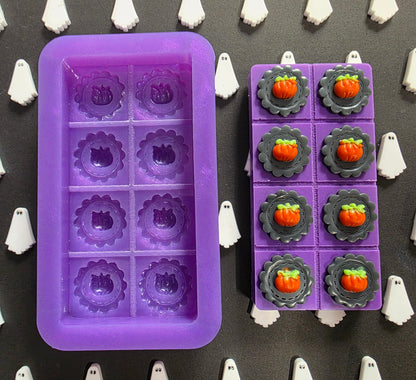 Pumpkin tops snap bar silicone mould for wax and more