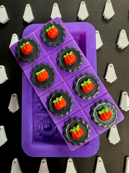 Pumpkin tops snap bar silicone mould for wax and more