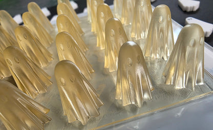 Tiny 3D Ghost 50 cell silicone mould for wax melts, resin etc