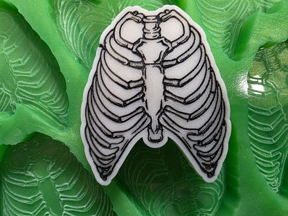Ribcage 6 cell silicone mould for wax melts, resin, jesmonite etc