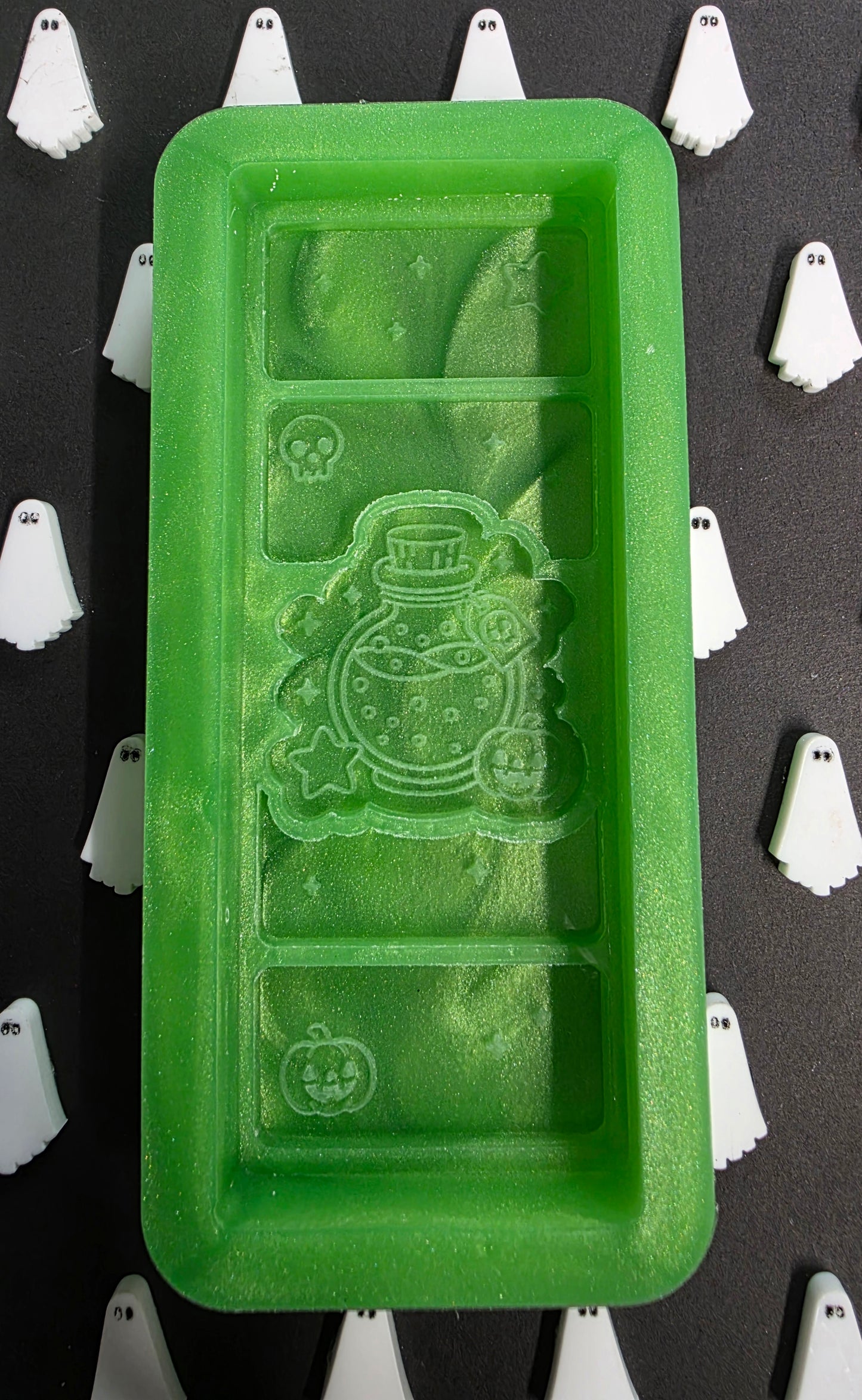 Potion Bottle 50g snap bar silicone mould for wax and more.