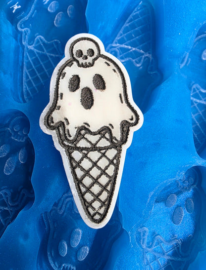 Ice Scream 6 cell silicone mould for wax, soap, resin, jesmonite etc
