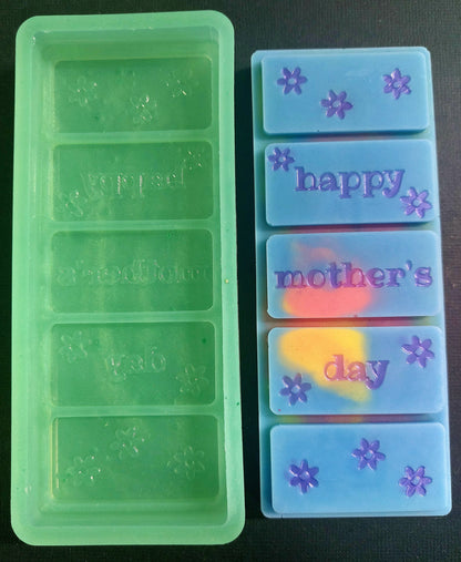 Happy Mother's Day Flower Snap Bar for wax melts