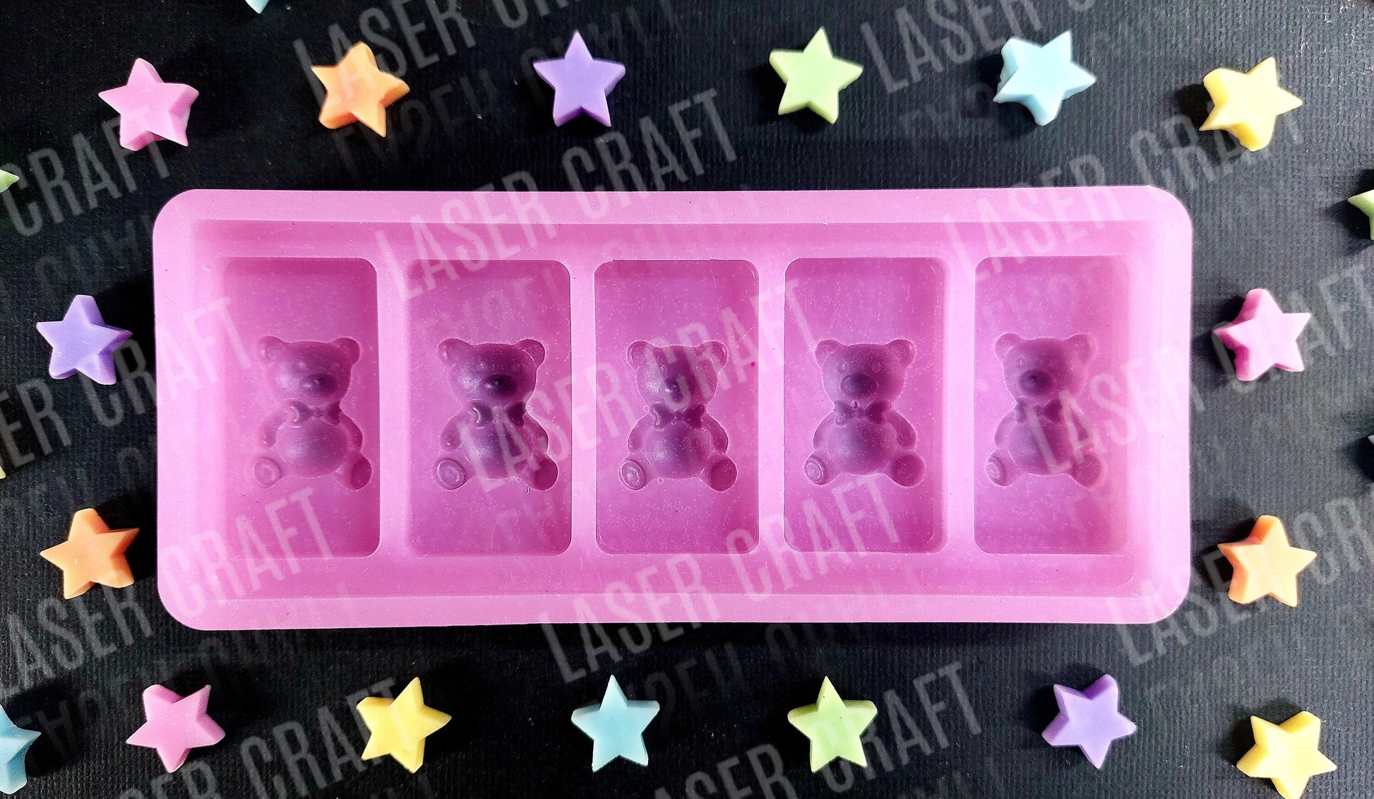 Teddy Bear Silicone Mould for wax melts