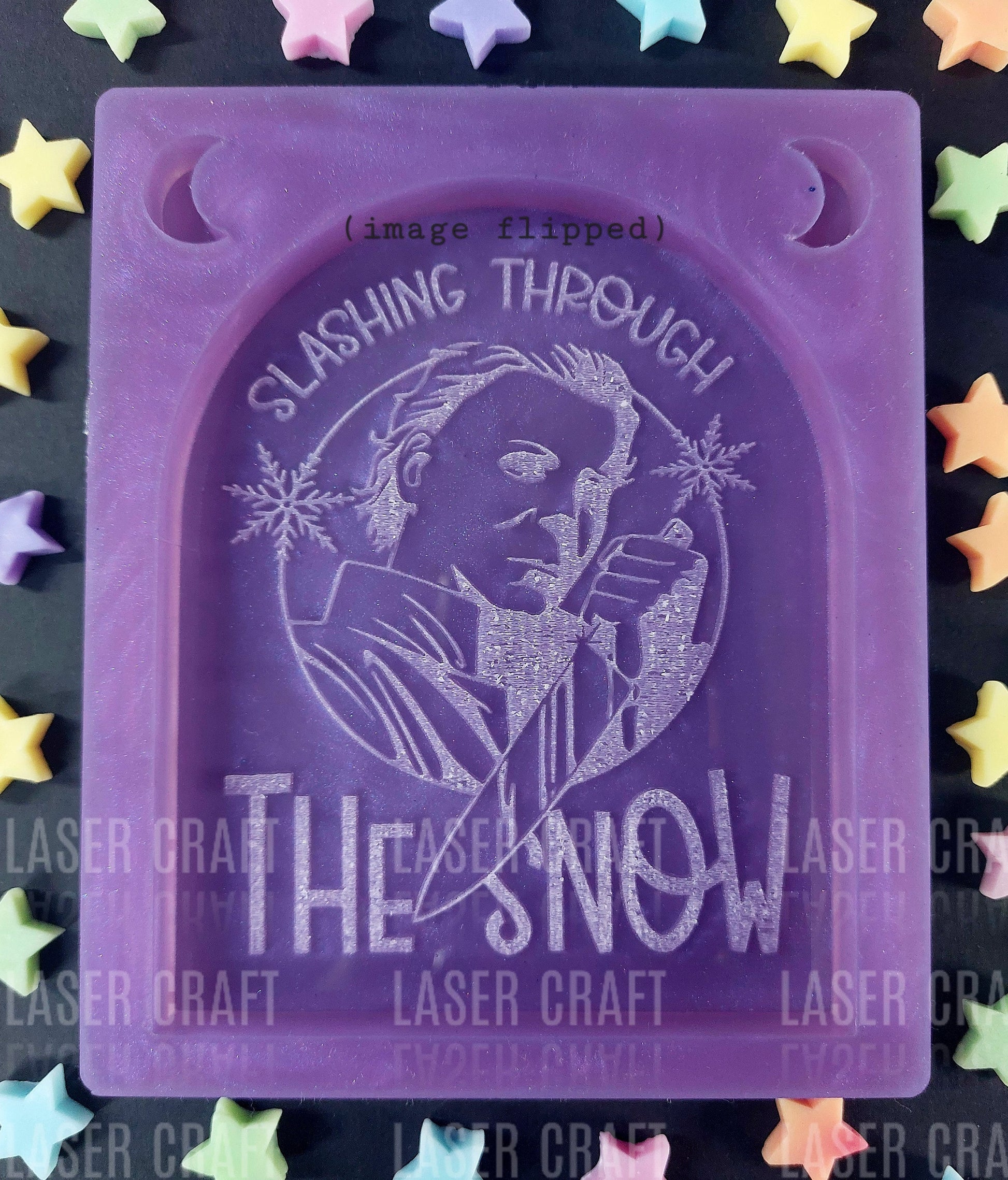 Mike Christmas Slasher Silicone Mould for wax resin soap