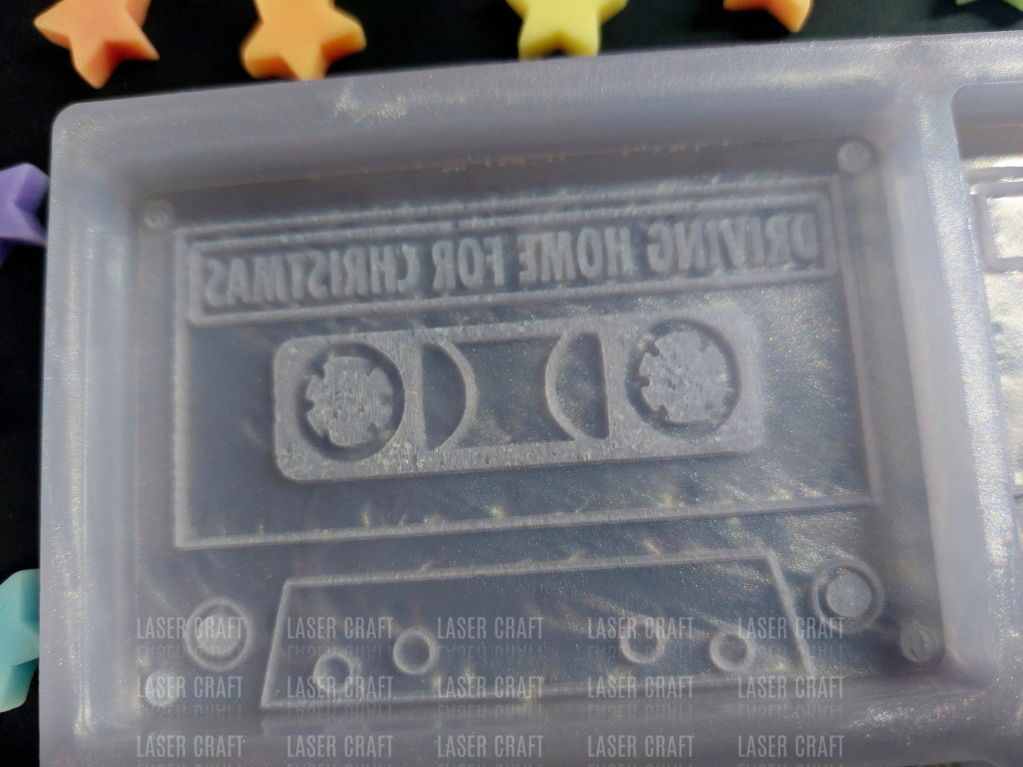 Christmas Cassette Tape Mould for wax, resin, soap etc