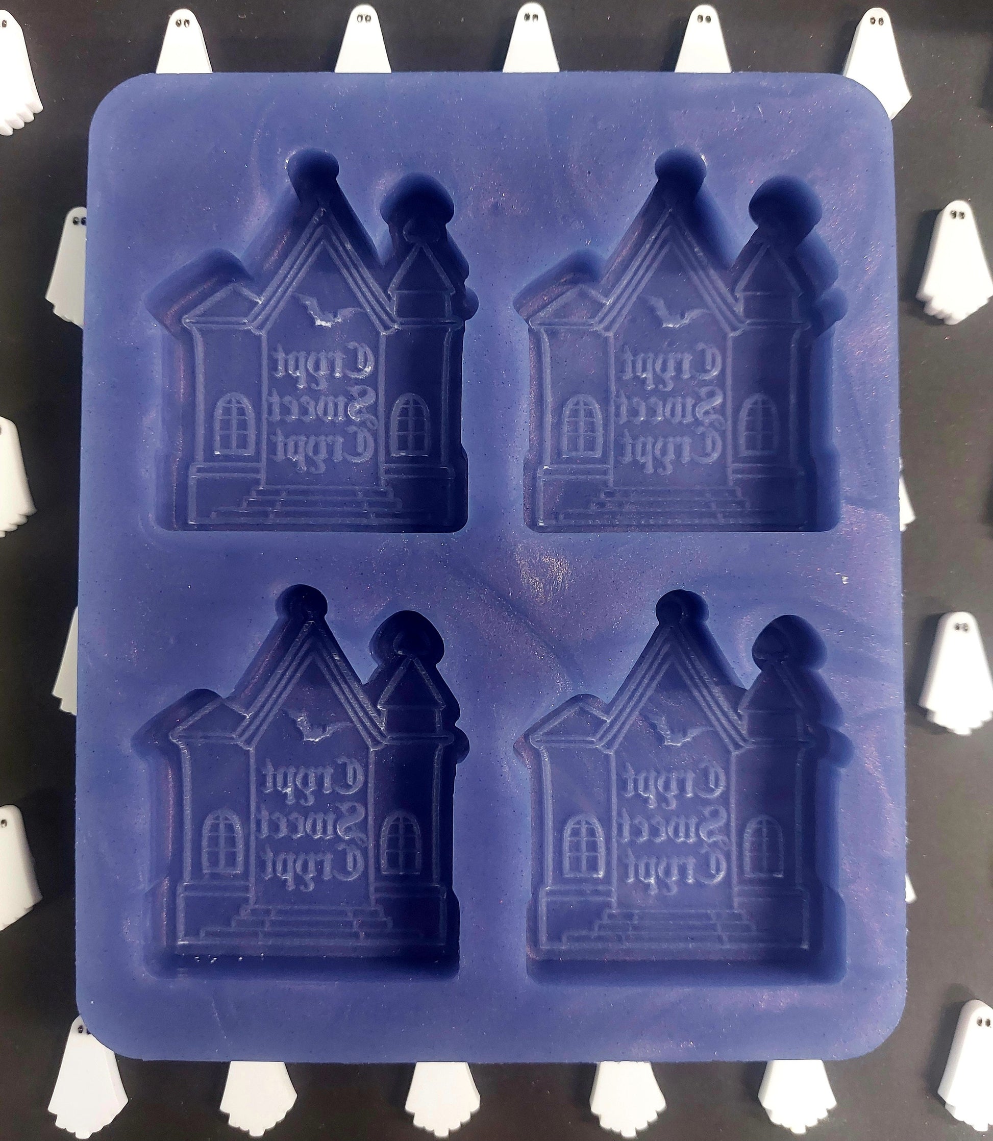 Crypt Sweet Crypt 4 Cell Silicone Mould for wax, resin etc