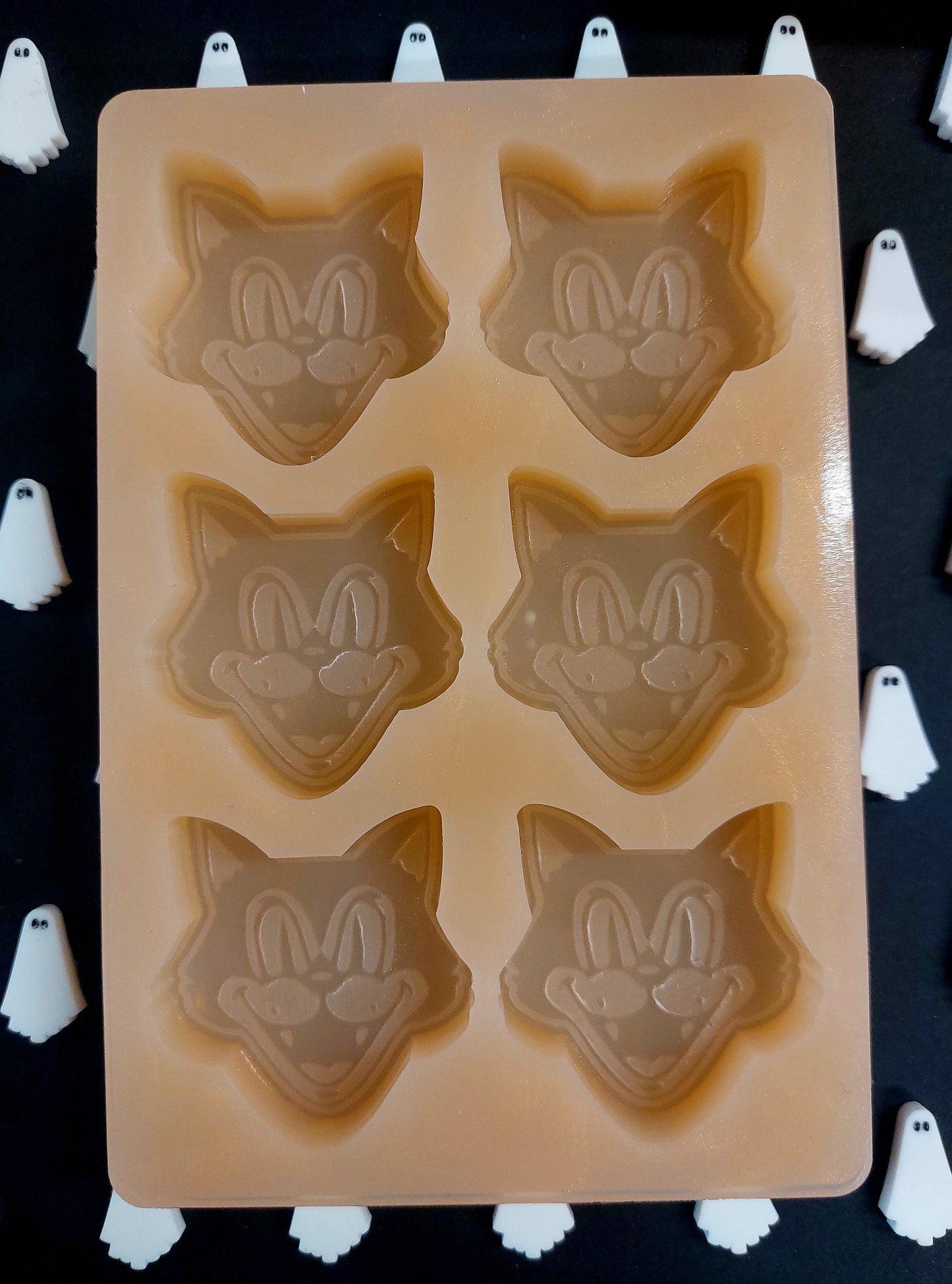 Scaredy Cat 6 Cell Silicone Mould