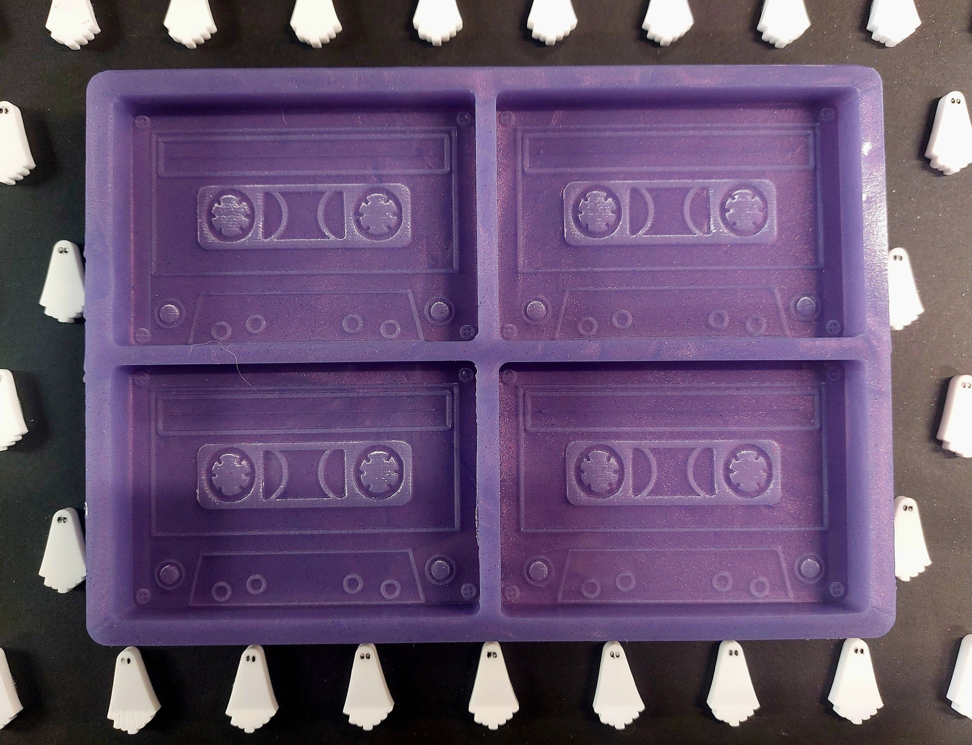 Plain Cassette Tape Mould for wax, resin, soap etc