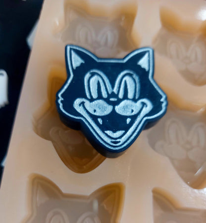 Scaredy Cat 6 Cell Silicone Mould