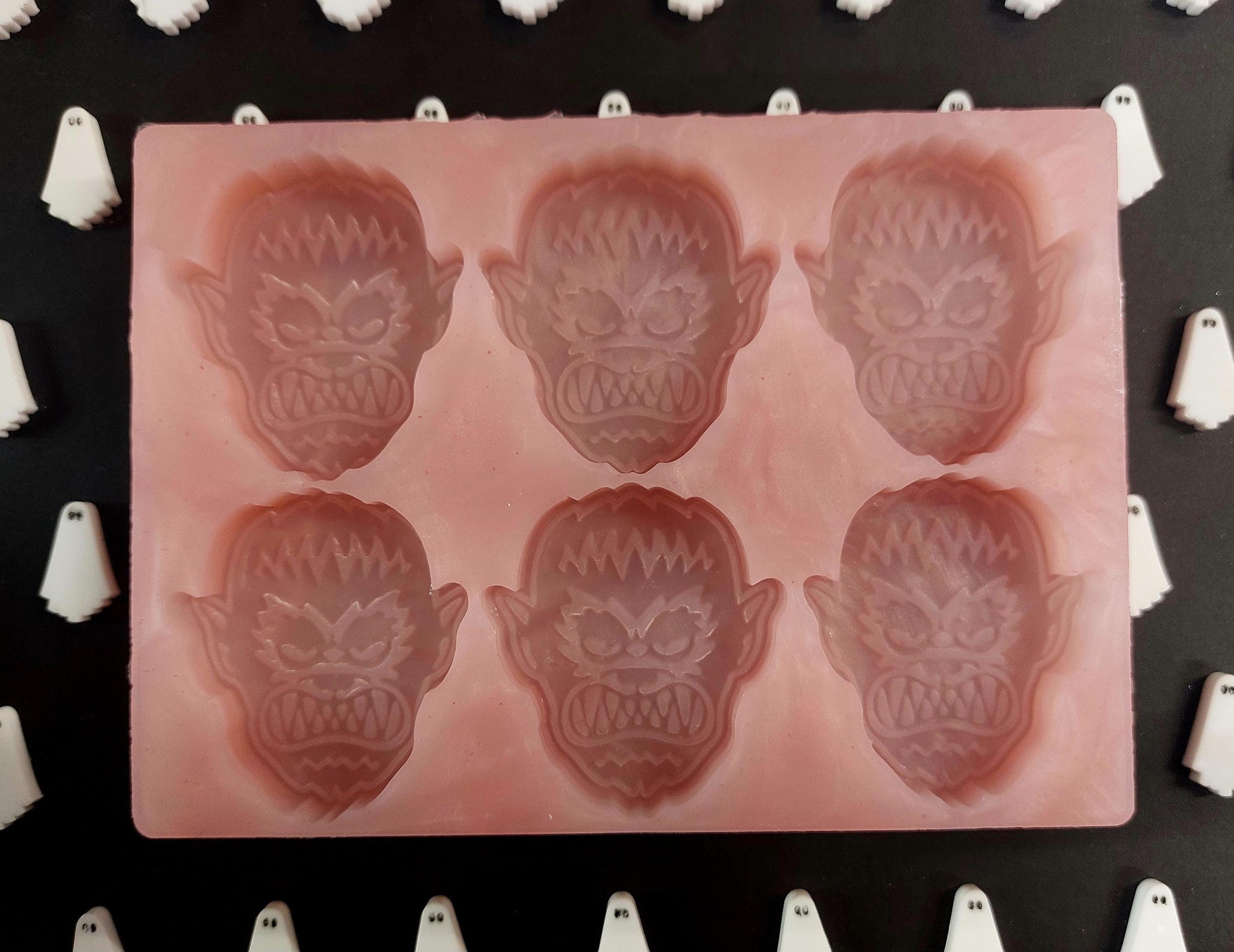 Classic Werewolf 6 Cell Silicone Mould for wax, resin and more