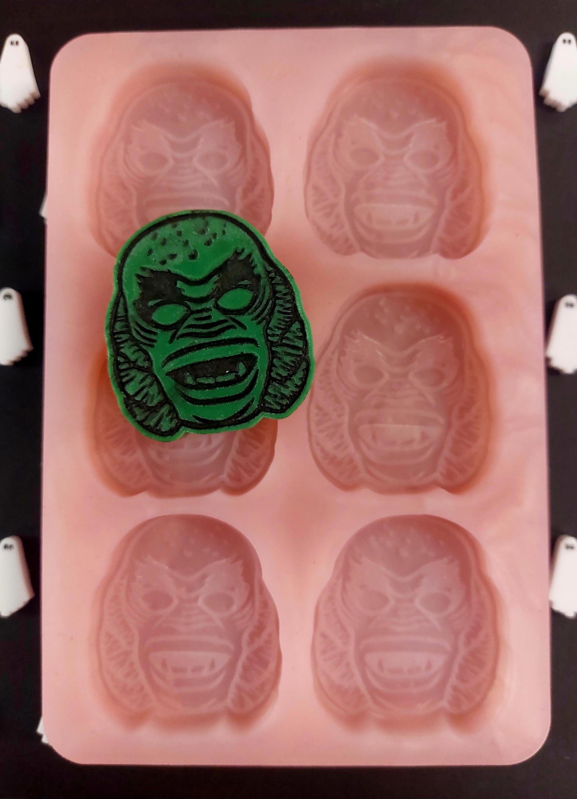 Classic Swamp Thing 6 Cell Silicone Mould for wax, resin and more