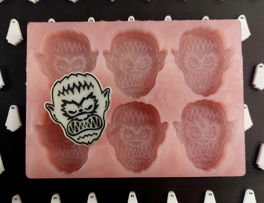 Classic Werewolf 6 Cell Silicone Mould for wax, resin and more