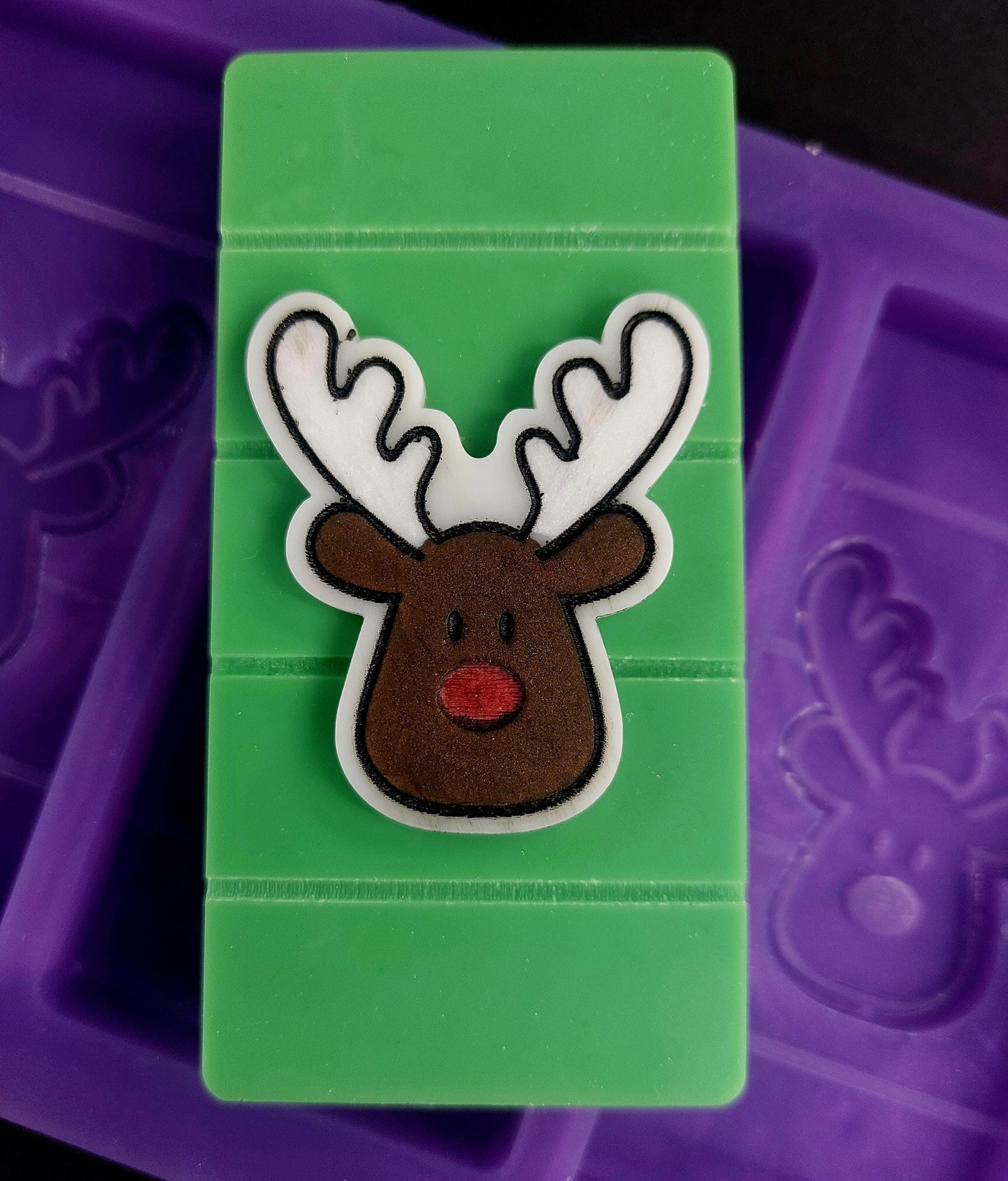 Reindeer Triple Snapbar Mould Silicone Mould for wax, resin and more