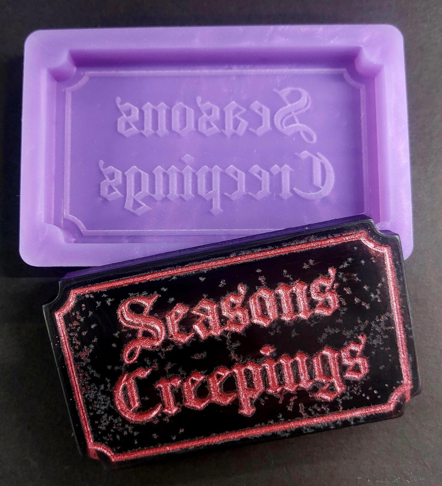 Seasons Creepings Ticket Silicone Mould for wax, resin and more