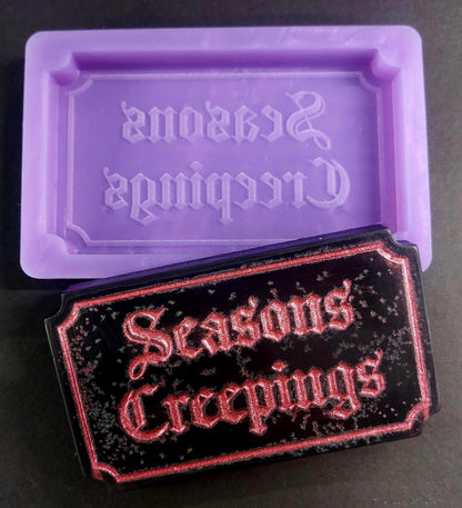 Seasons Creepings Ticket Silicone Mould for wax, resin and more