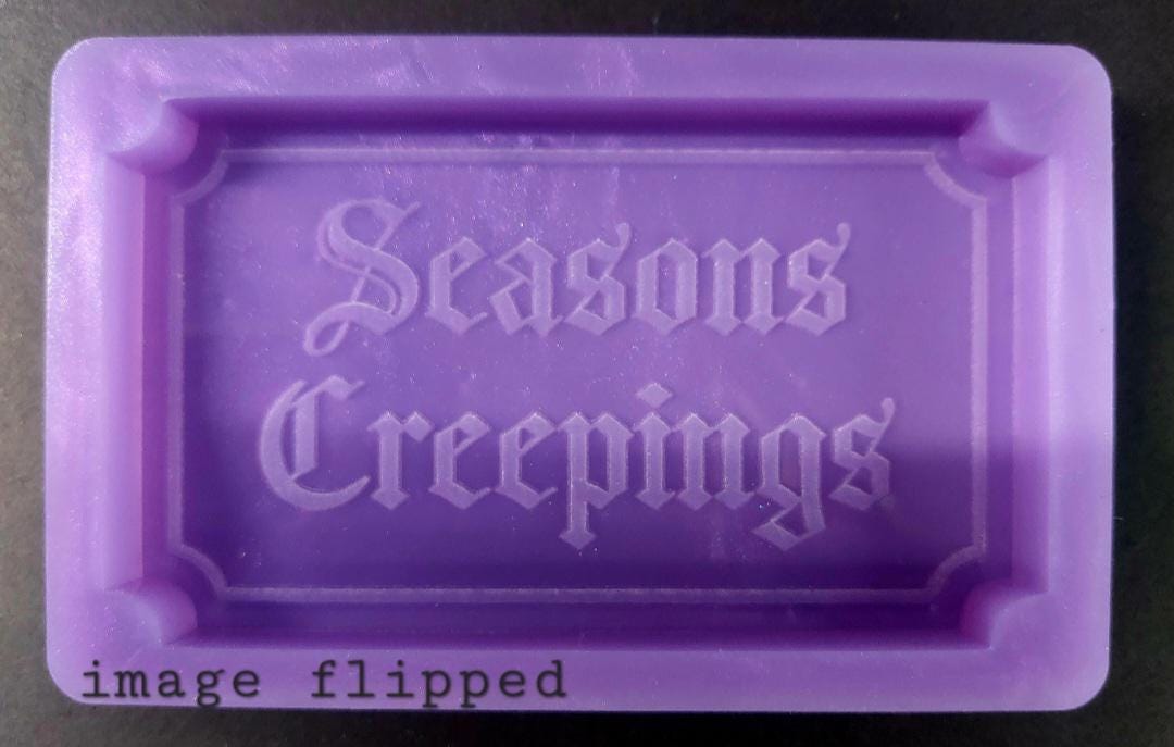 Seasons Creepings Ticket Silicone Mould for wax, resin and more