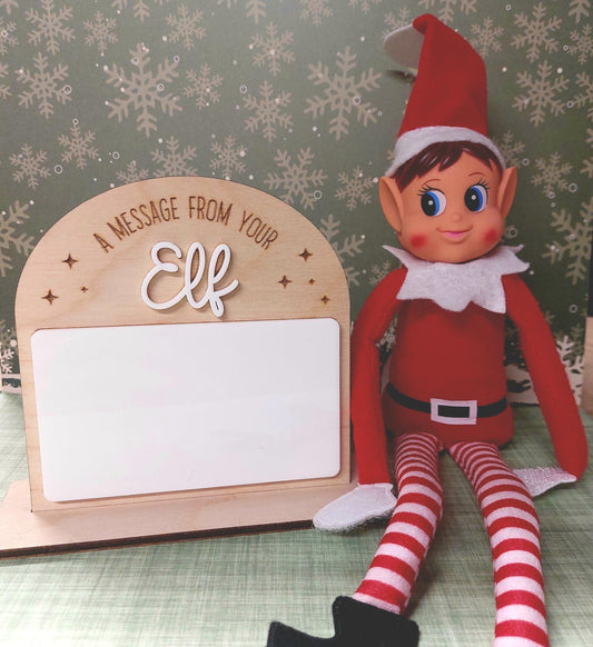 Elf on the shelf Dry Wipe Message Board