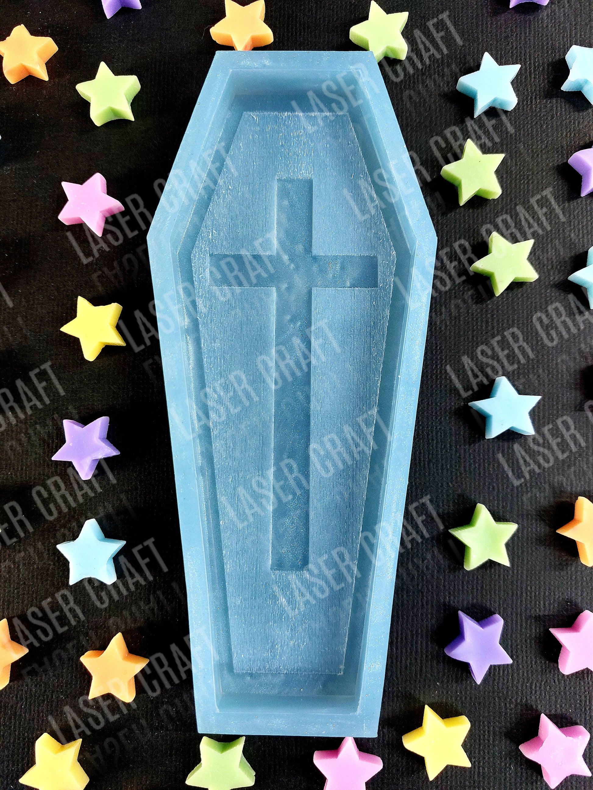 Coffin Silicone Mould for wax melts, resin and more