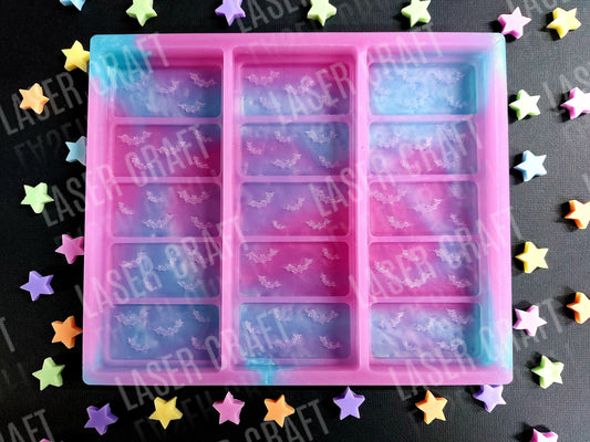 Bats Triple Snap Bar Silicone Mould for wax melts