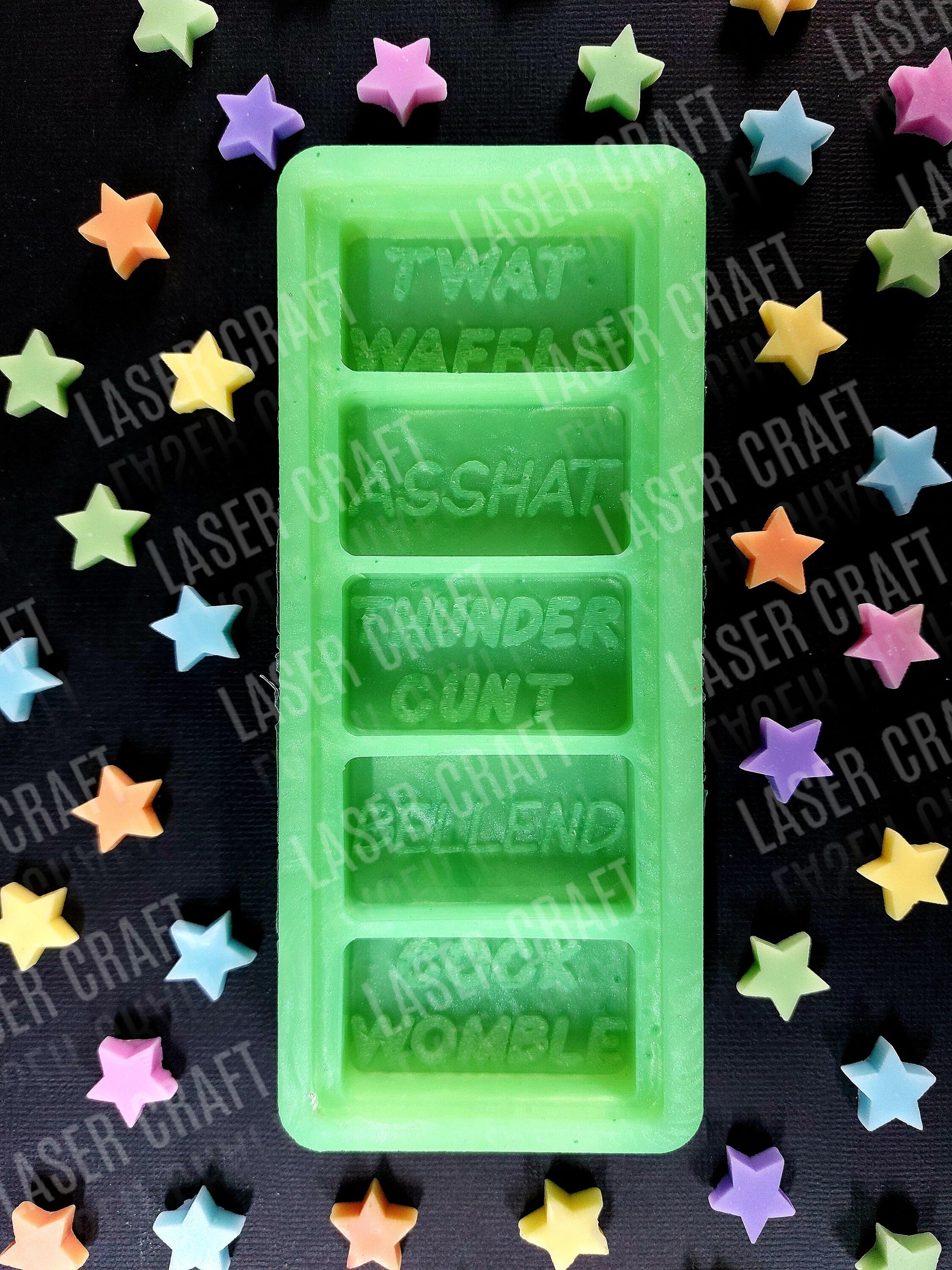 NSFW 18+ Swear Words Silicone Mould for wax melts, resin and more