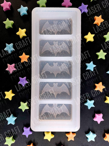 Halloween Silicone Moulds for wax, resin and more. Bats, witch, cobweb and pumpkin