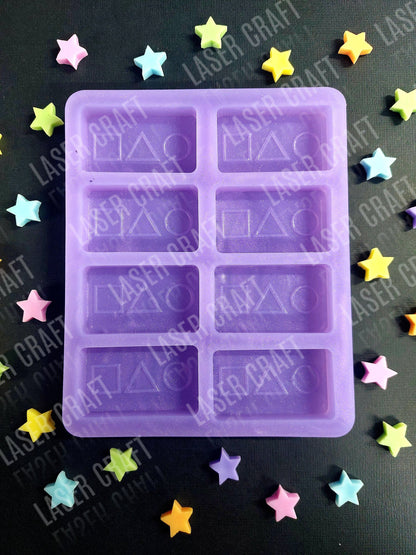 Game Business Card, Biscuit Game and Logo Silicone Mould for wax, resin and more