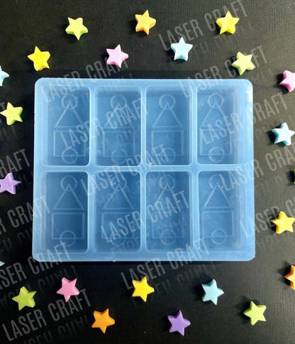 Game Business Card, Biscuit Game and Logo Silicone Mould for wax, resin and more