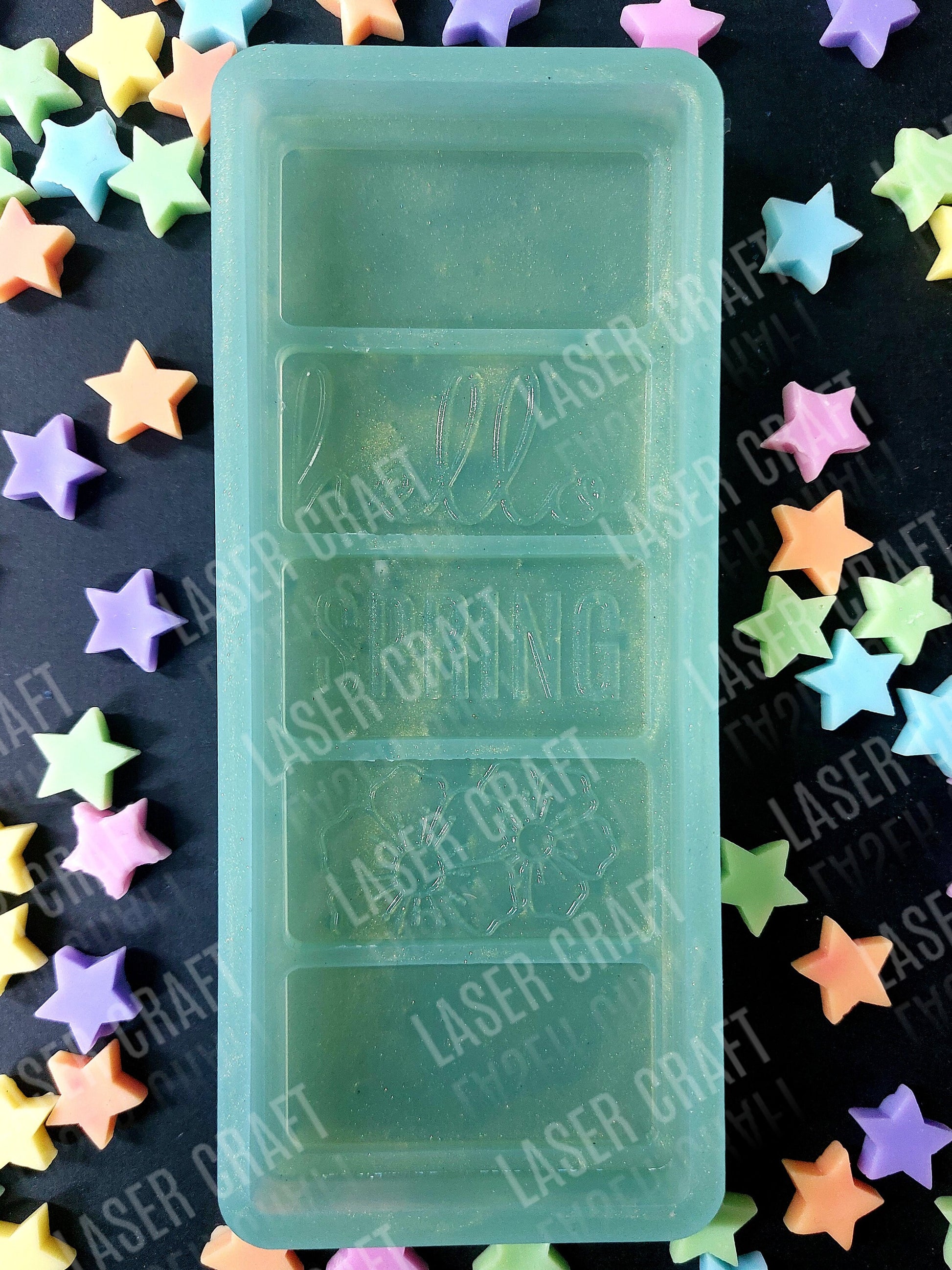 Hello Spring Silicone Snap Bar Mould for wax