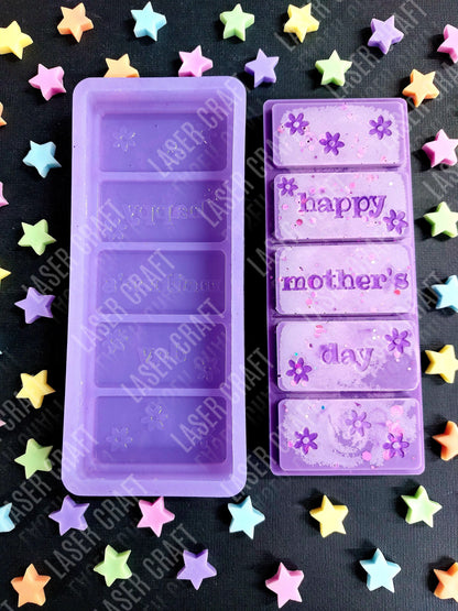 Happy Mother's Day Flower Snap Bar for wax melts