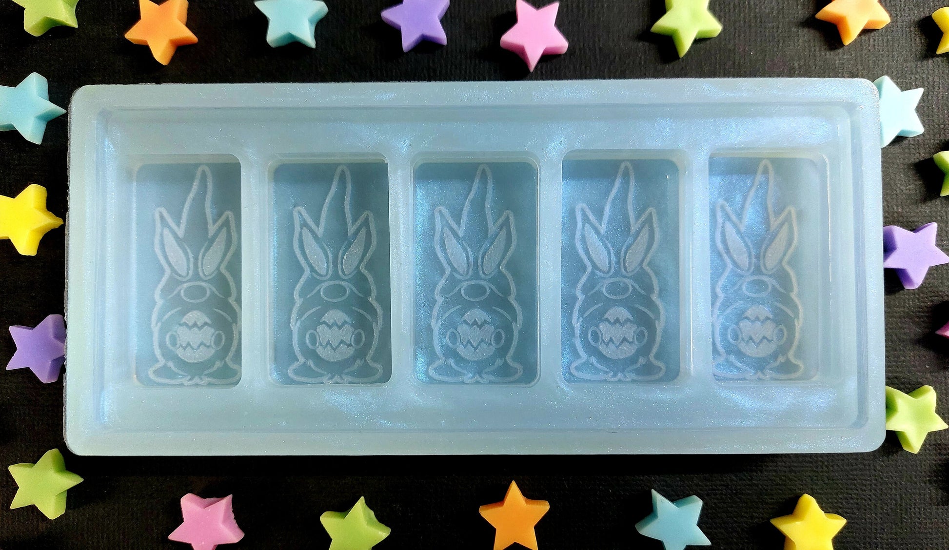 Easter Gonk 5 Cell Silicone Mould for wax, resin, soap and more