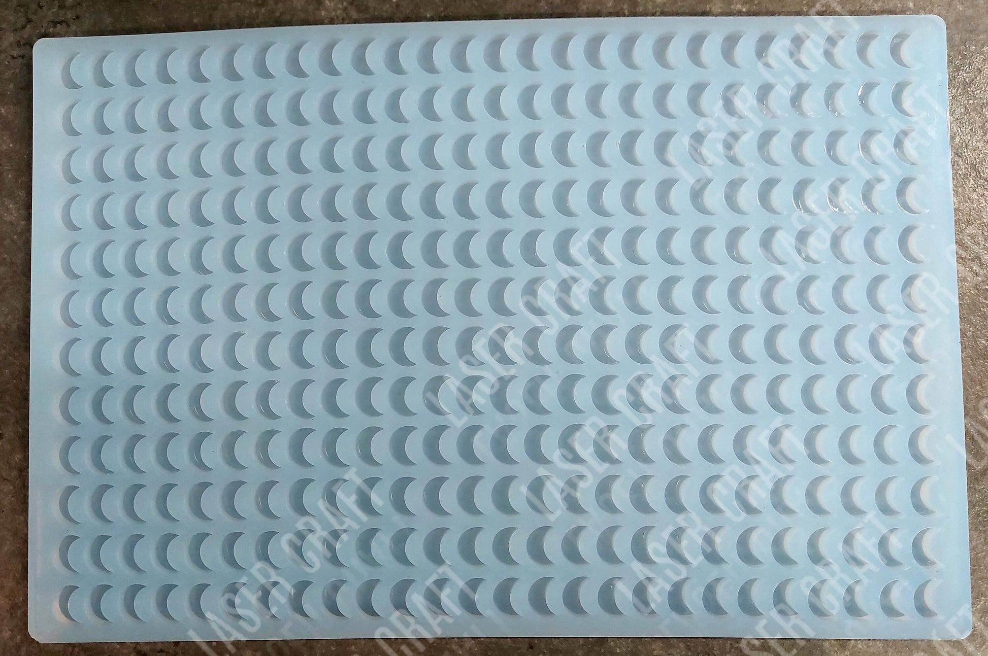 Crescent Moon Scoopable Silicone Mould for wax, resin, soap etc