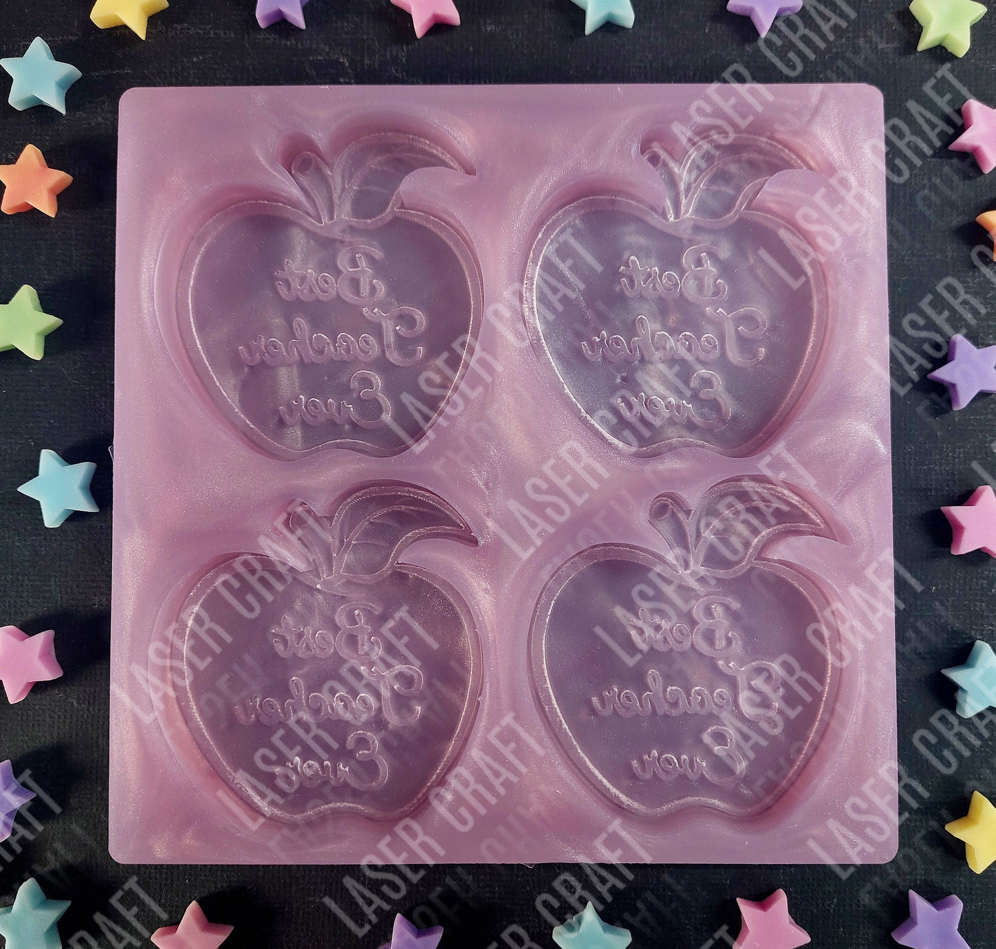 Best Teacher Ever Apple Silicone Mould