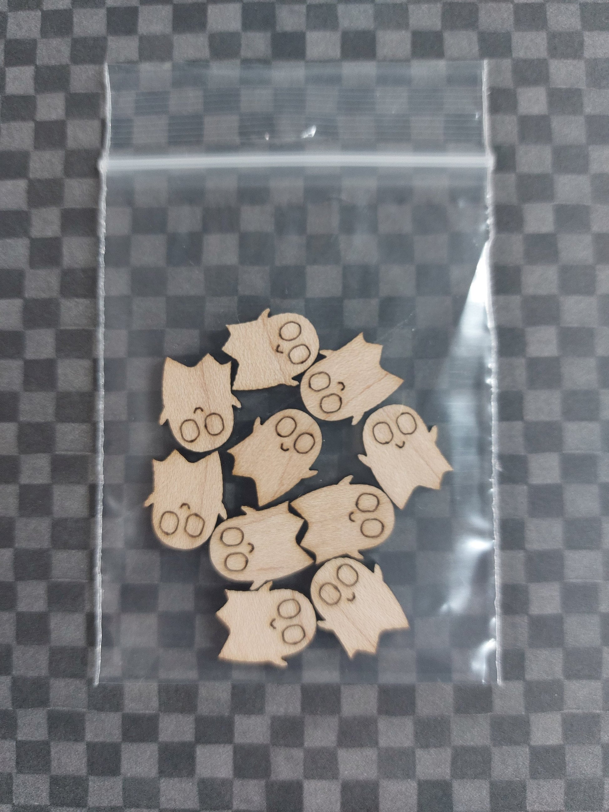 Earrings Ghost, Laser Cut Solid Maple Wood Ghost Earring Blanks, Jewellery Making