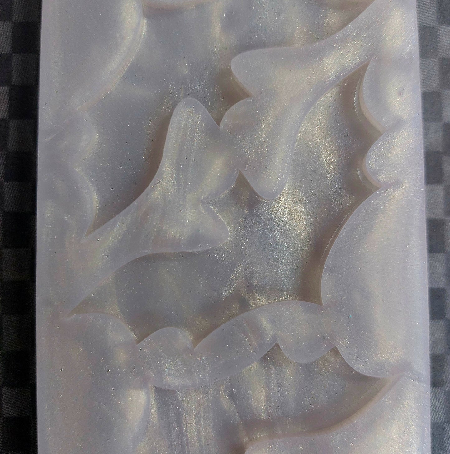 Bat silicone mould for resin hair clips, charms etc 3mm thick