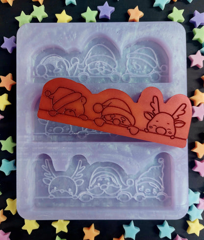 Christmas Characters Silicone Mould for wax melts, resin and more