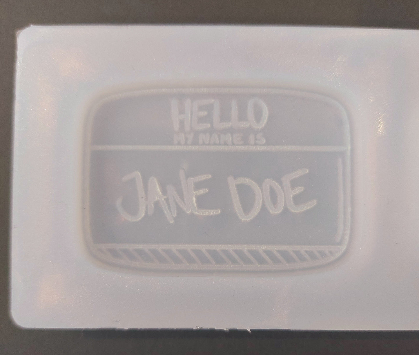 Jane Doe Tag 5mm Thick Resin Mould