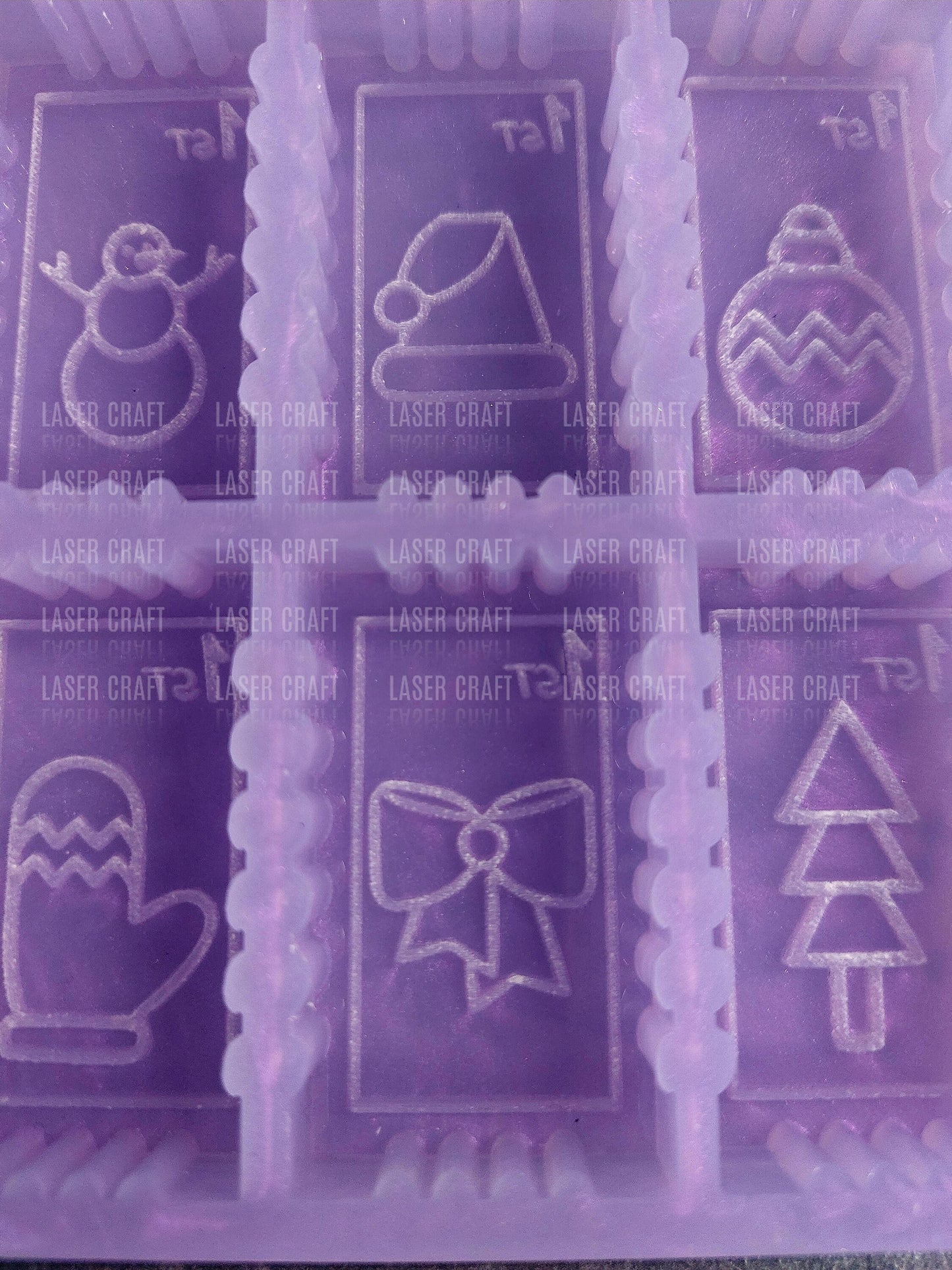 Christmas Stamps Silicone Mould for wax melts, resin and more