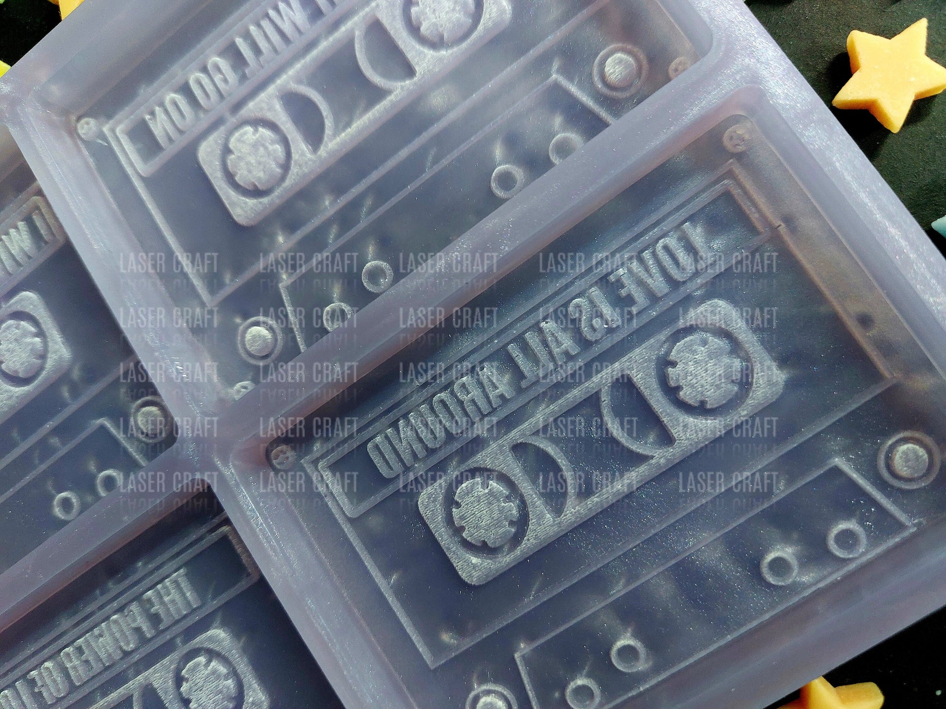 Valentines/Love Songs Cassette Tape Mould for wax, resin, soap etc