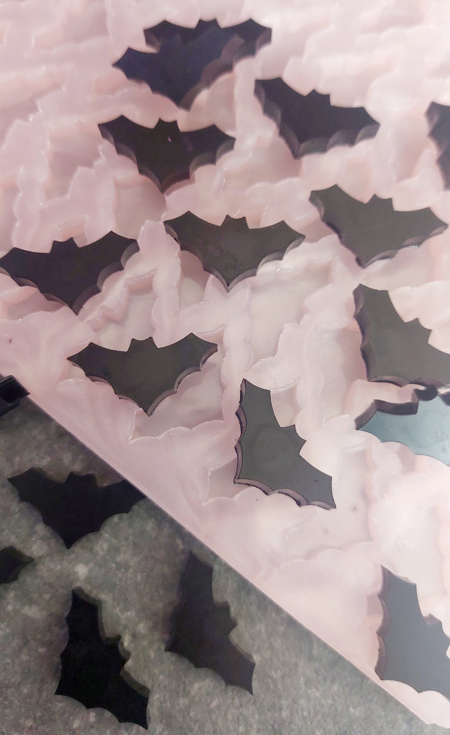 Bats Scoopable Silicone Mould for wax, resin, soap etc