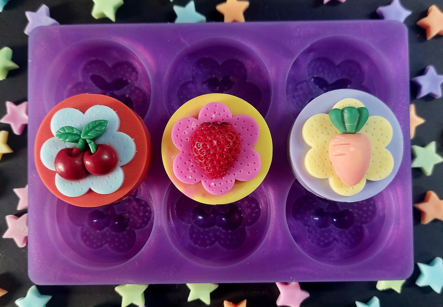 Strawberry Tops Silicone Mould for wax, resin, jesmonite, soap etc