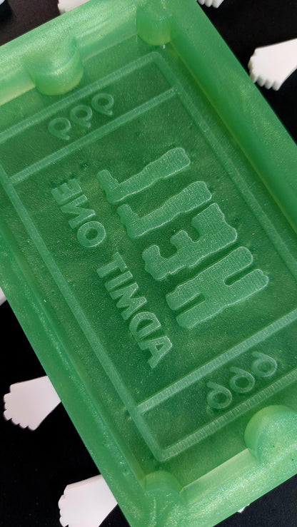 Hell Admit One Ticket Silicone Mould for wax, resin and more