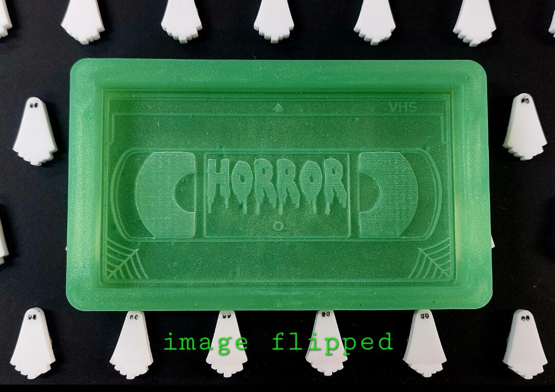 Horror VHS Cassette Tape Silicone Mould for wax, resin and more