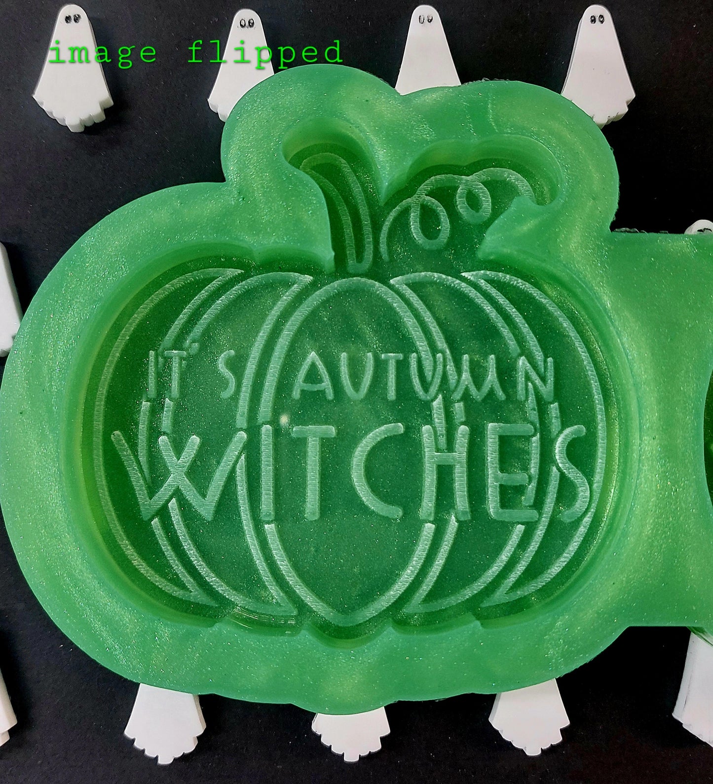 Its Autumn Witches - Double Pumpkin Silicone Mould for wax, resin, soap