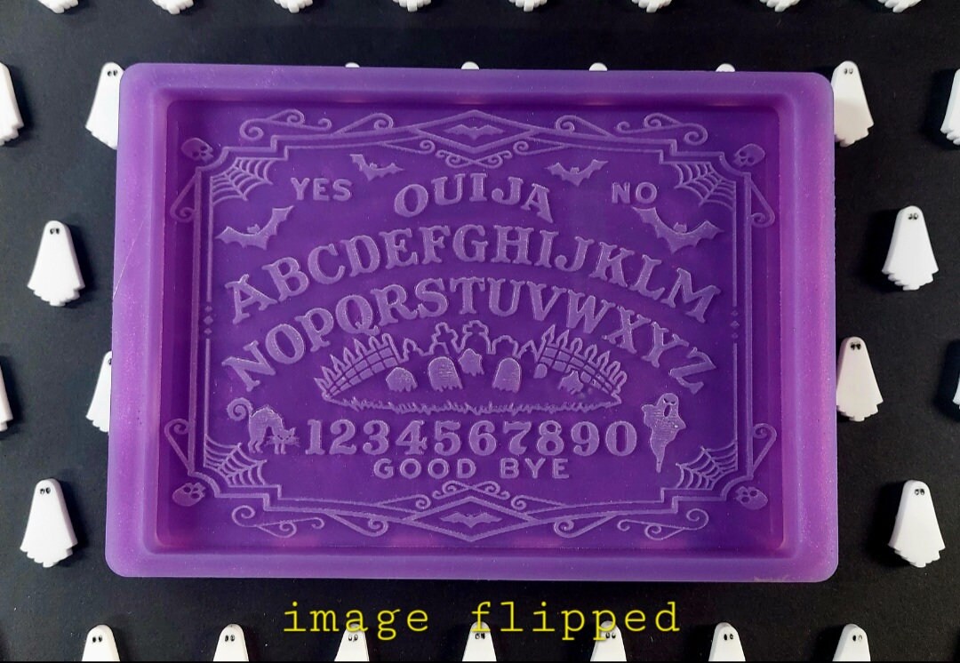 Ouija Board Silicone Mould for wax resin soap (small slab)