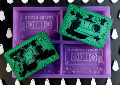 Halloween Songs Cassette Tape Mould for wax, resin, soap etc
