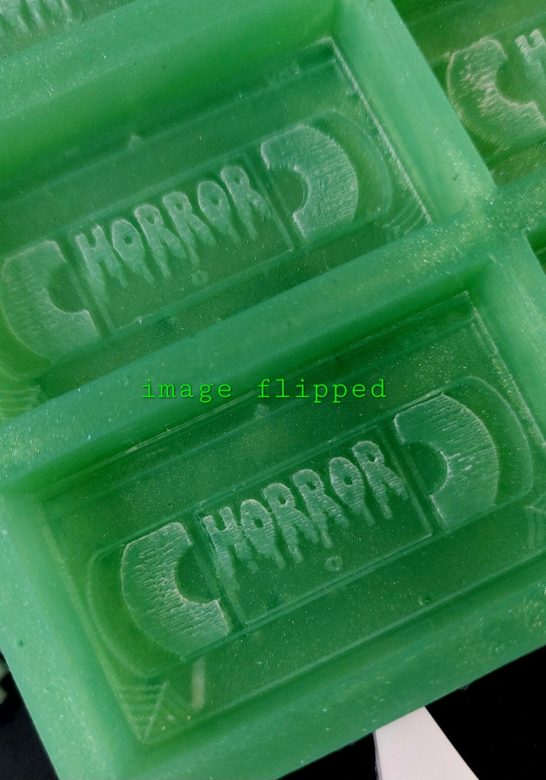 Horror VHS Tape 8 Cell Silicone Mould for wax, resin, soap