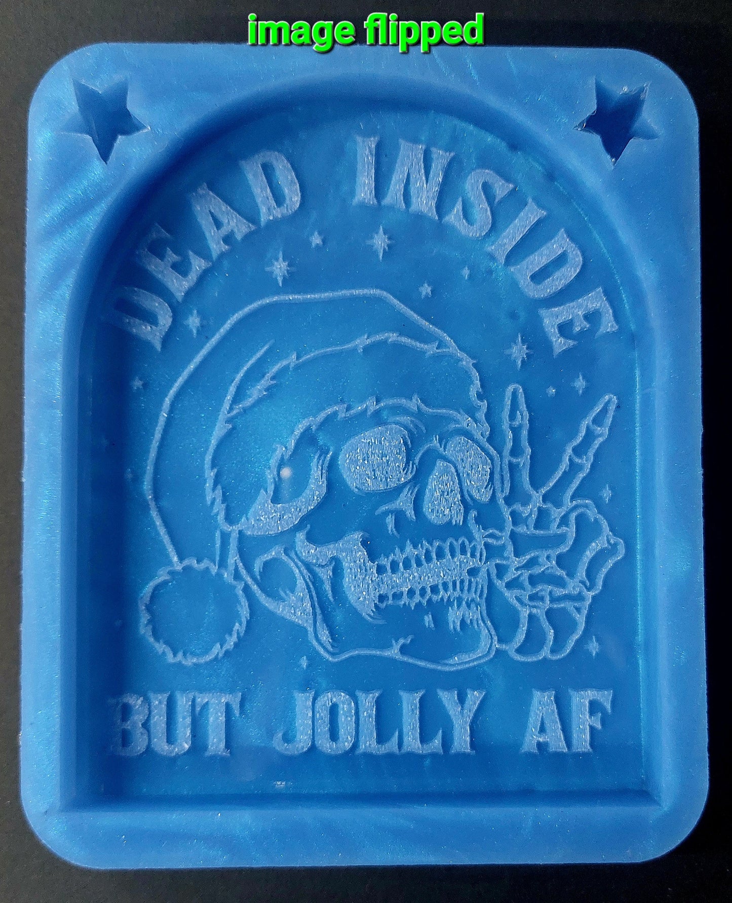 Dead Inside Christmas Silicone Mould for wax melts, resin and more