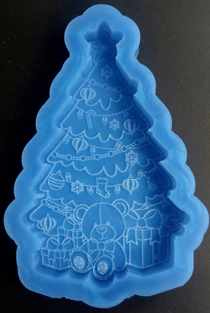 Teddys Christmas Silicone Mould for wax melts, resin and more