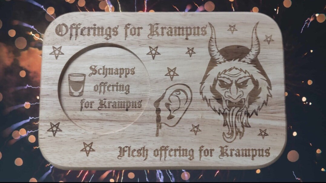 Krampus Offerings Board for Christmas